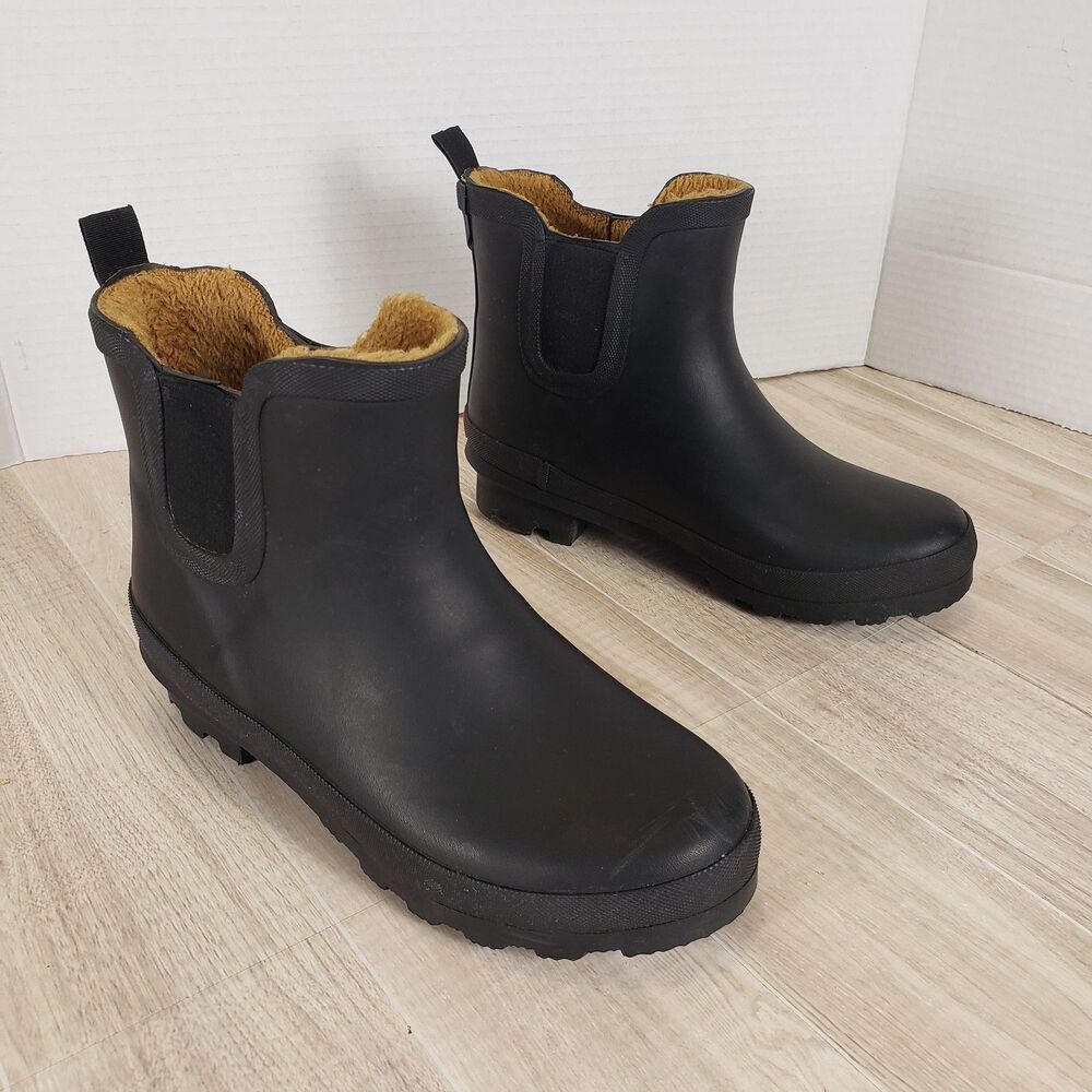 Chooka Delridge Chelsea Boots Women’s 6 Black Waterproof Plush Lined Slip On